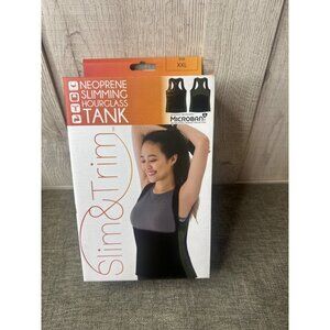 Neoprene Slimming Hourglass Tank XXL Microban Technology Back Support Exercise
